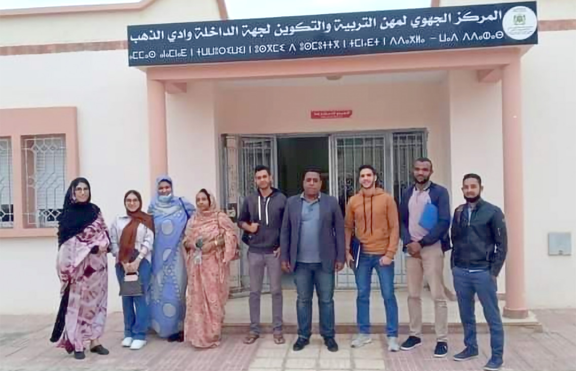 Director of Dakhla's regional institute, Sidi Mohamed Oubit, provides insight on the virtual exchange conducted with MSU.