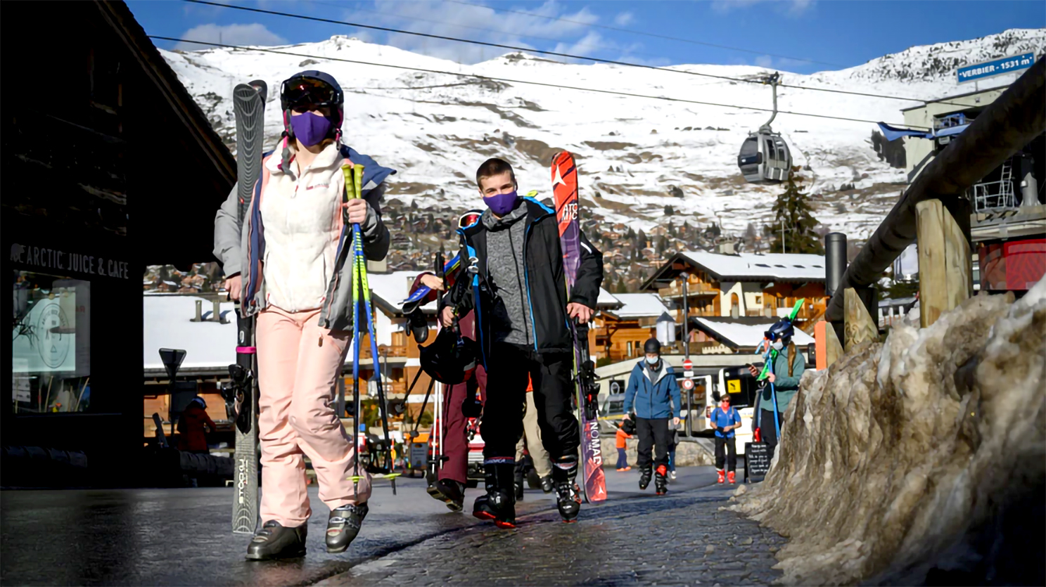 Forced into a ten-day quarantine in the Swiss Ski Resort of Verbier, hundreds of British tourists escaped under cover of night.