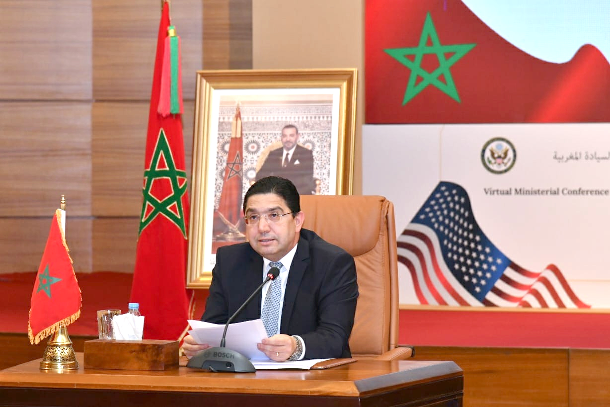 During the Ministerial Conference in support of the Autonomy Initiative under Morocco's Sovereignty, FM Nasser Bourita called for implementing the Autonomy Initiative after numerous countries recognized the Moroccan Sahara.