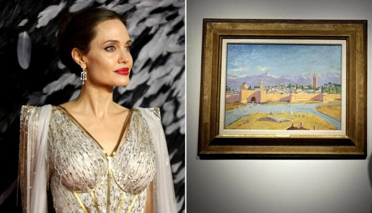 Angelina Jolie will sell the painting "The Koutoubia Mosque" at an auction in London next March, at an estimated price of more than 3 million dollars.
