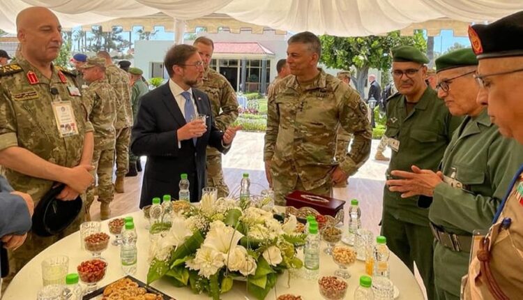 The commander of US Africa Command, General Stephen Townsend, during his visit to Morocco