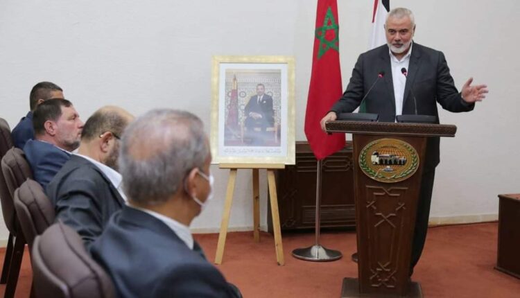 Ismael Haniyeh during his visit to Morocco