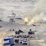 Polisario Militia set fire to tents and flee the area