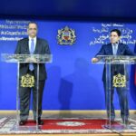 Foreign Minister Nasser Bourita, along with his Mauritanian counterpart, Ismail Ould Cheikh Ahmed.