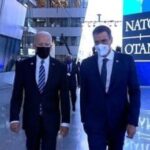 US President Joe Biden along with Spanish Prime Minister Pedro Sanchez.