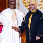His Majesty King Mohammed VI, along with Nigerian President Muhammadu Buhari.