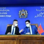 FM Nasser Bourita, along with his Hungarian counterpart, Peter Szijjarto.