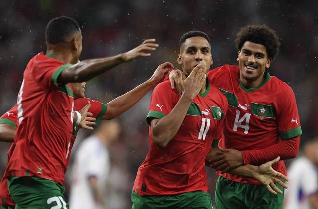 Morocco's National Football team draw against Paraguay