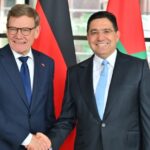 German FM Wadephul at joint press briefing with FM Bourita, Rabat, April 30, 2026
