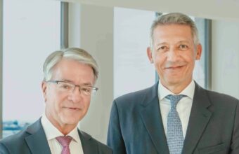 Mohamed Hassan Bensalah and Thierry Laborde sign the Holmarcom-BMCI acquisition agreement, Casablanca, April 29, 2026