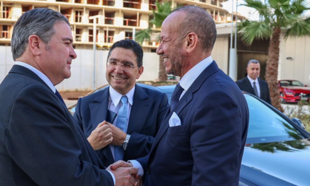 Fouad Ali El Himma, Nasser Bourita and US Ambassador Buchan III at the opening of the US consulate in Casablanca