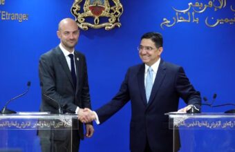 FM Nasser Bourita and French FM Jean-Noël Barrot at joint press briefing, Rabat, May 20, 2026