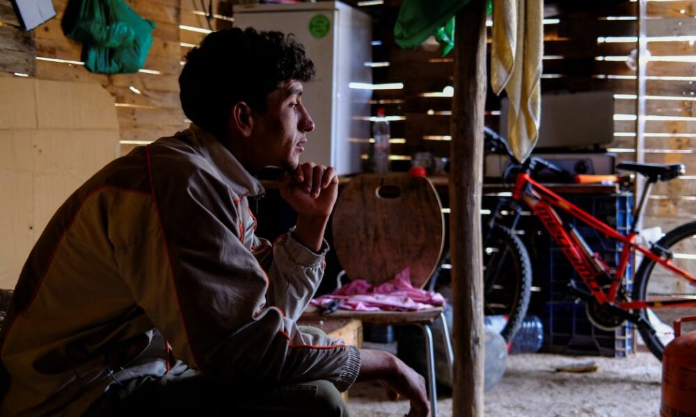 Moroccan migrant Erra, 27, sheltering at a friend's after the Níjar settlement fire.Moroccan migrant Erra, 27, sheltering at a friend's after the Níjar settlement fire.