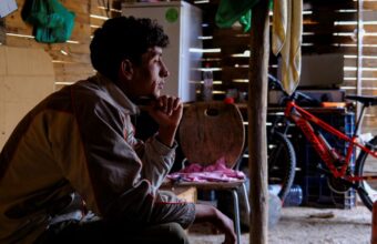 Moroccan migrant Erra, 27, sheltering at a friend's after the Níjar settlement fire.Moroccan migrant Erra, 27, sheltering at a friend's after the Níjar settlement fire.