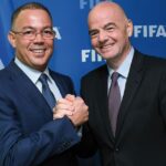 Fouzi Lekjaa, FRMF president, endorses Gianni Infantino for FIFA presidency ahead of Rabat congress, March 2027