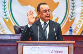 Lahcen Haddad at the Pan-African Parliament extraordinary session