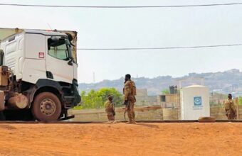 Moroccan commercial trucks on West Africa trade route — eight drivers stranded in Mali amid armed attacks, 2026