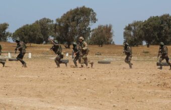 U.S. and Moroccan military assets conducting search and rescue near Cap Draa Training Area, Tan-Tan, Morocco, African Lion 26, May 2026