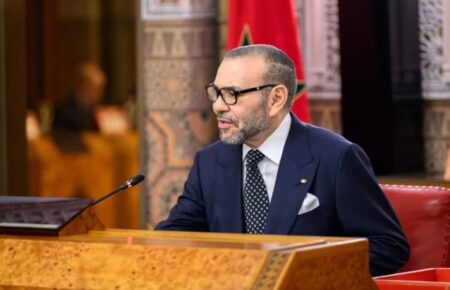 Moroccan and Board of Peace officials signing Gaza stabilization force agreement