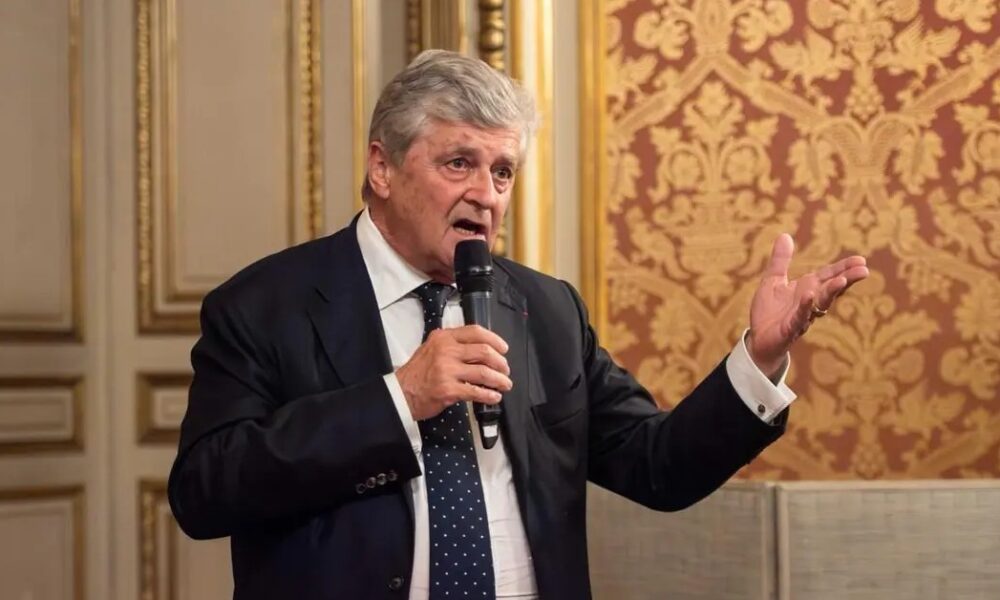 French Trade Minister Nicolas Forissier speaks during the France-Morocco Economic Day in Paris.