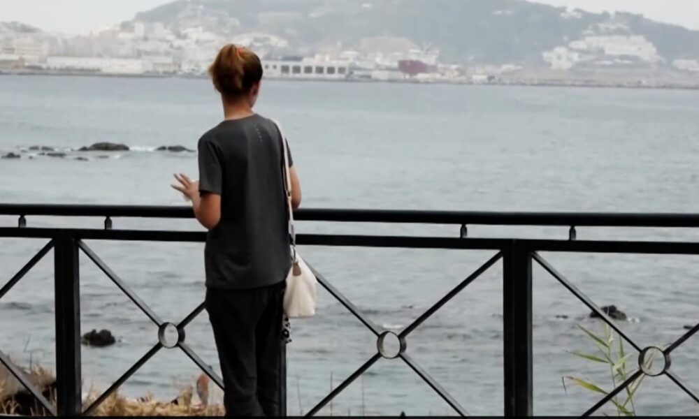 A migrant woman in Ceuta who says she has faced sexual harassment while camped near the city's reception centre.