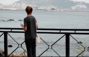 A migrant woman in Ceuta who says she has faced sexual harassment while camped near the city's reception centre.