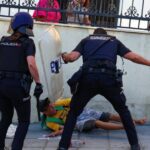 “Fallacious and Baseless”: Morocco Hits Back A Spanish policeman strikes a migrant with a baton in the occupied Ceuta
